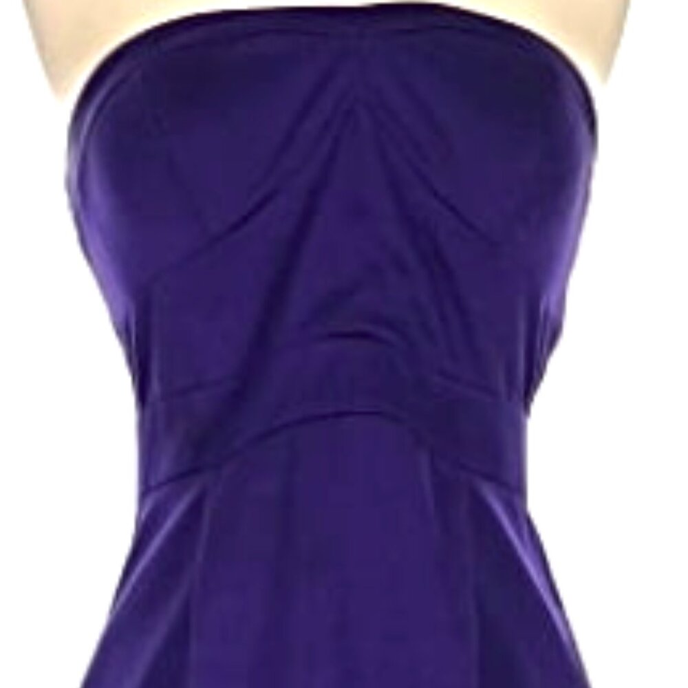 BCBGeneration Amethyst Strapless Skirt Tail High-Low Cocktail Dress - Size 4 - Picture 2 of 11